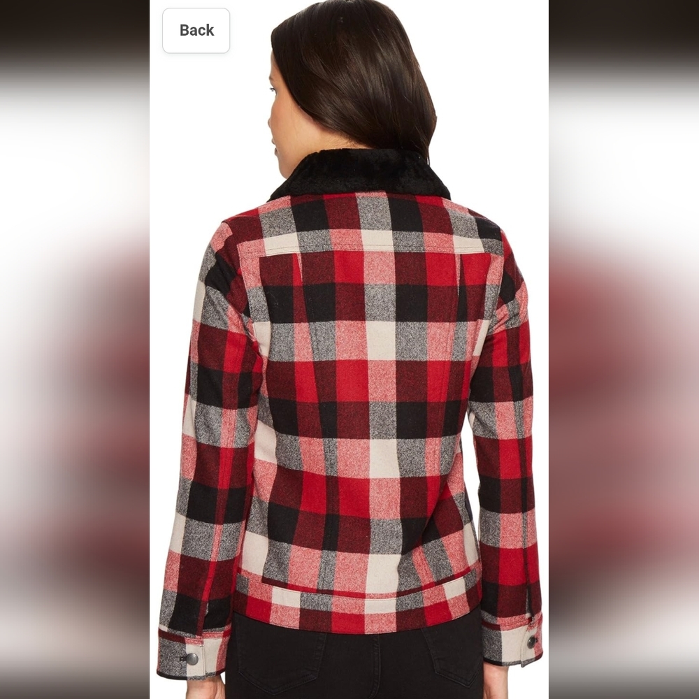 New & Rare Pendleton Wool Jacket With Fur Collar - image 5